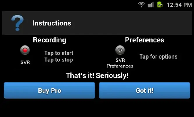 Secret Video Recorder (Android 1X) android App screenshot 0