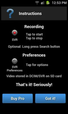 Secret Video Recorder (Android 1X) android App screenshot 5